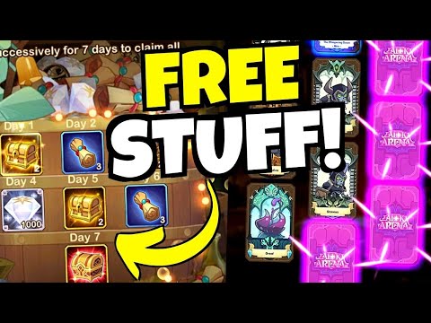 NEW LOGIN EVENT & CRAZY F2P LUCK!!! [AFK ARENA] Giveaway!