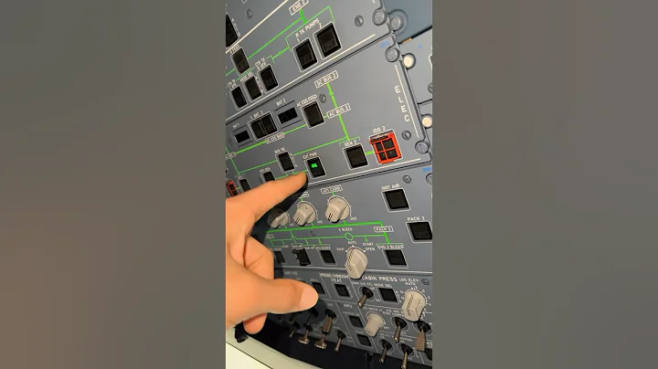 How to turn on an Airplane. Powering up the Airbus 320 with external power. #airlinepilot #pilot