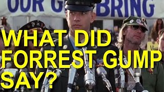 What Forrest Gump said at Vietnam Protest   SUBTITLED