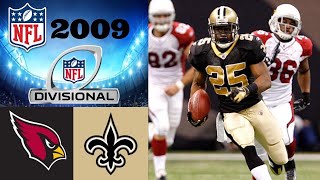 Arizona Cardinals vs. New Orleans Saints | NFL 2009 Divisional Round Highlights