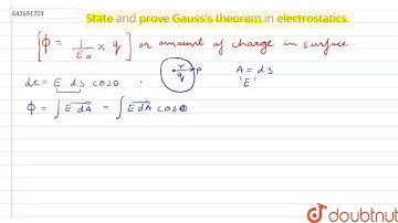 State and prove Gauss
