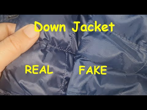 Real vs Fake Down Jacket. How to spot real down feather jackets - YouTube