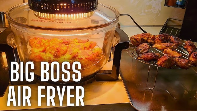 Big Boss Air Fryer Super Sized 16 Quart Large Air Fryer Oven Glass Air Fryer