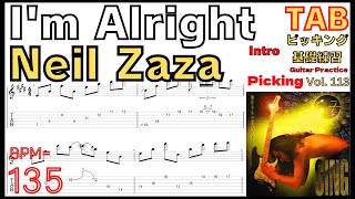 I'm Alright / Neil Zaza TAB intro guitar - YouTube
