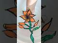 Magic flower drawing on water 💦 wow 😲 fantastic #shorts #viralvideo
