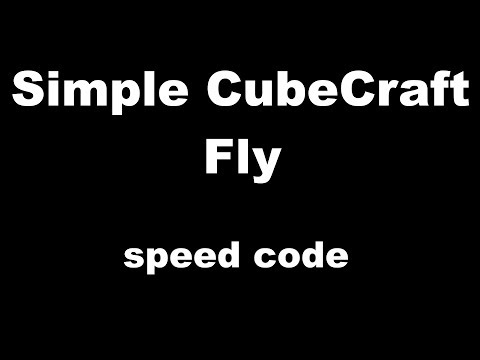 Simple CubeCraft.net Fly bypass | speed code | #Freealts