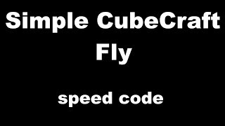 Celebrity Simple CubeCraft.net Fly bypass | speed code | #Freealts Wealth