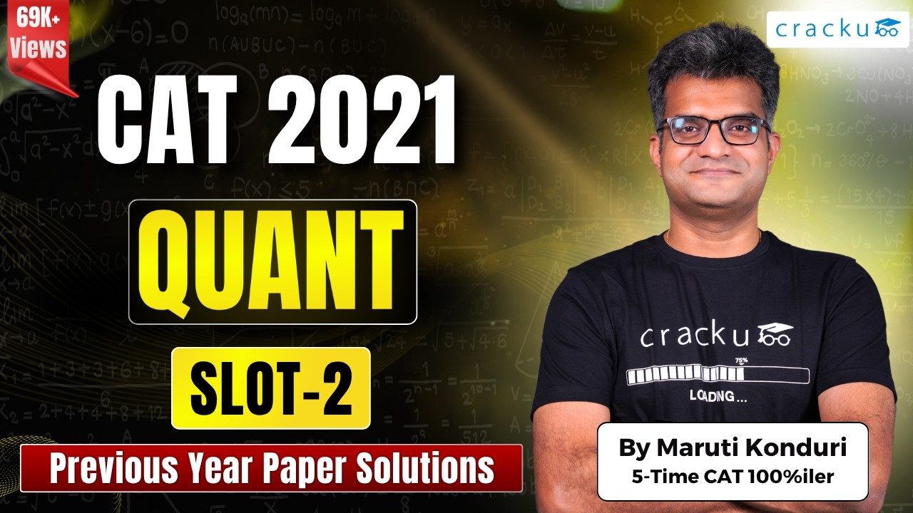 CAT 2021 Slot 2 Quantitative Aptitude Question paper | Previous Year ...