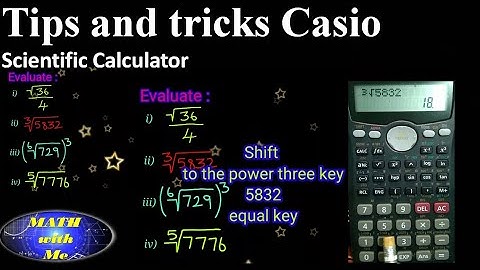 How to find any root of a number on Casio scientific Calculator tips and tricks casio fx 100 MS