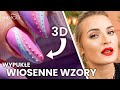 Wiosenne zdobienia 3D na paznokciach – wypukłe wzory krok po kroku! Mousse gel | Indigo Nails