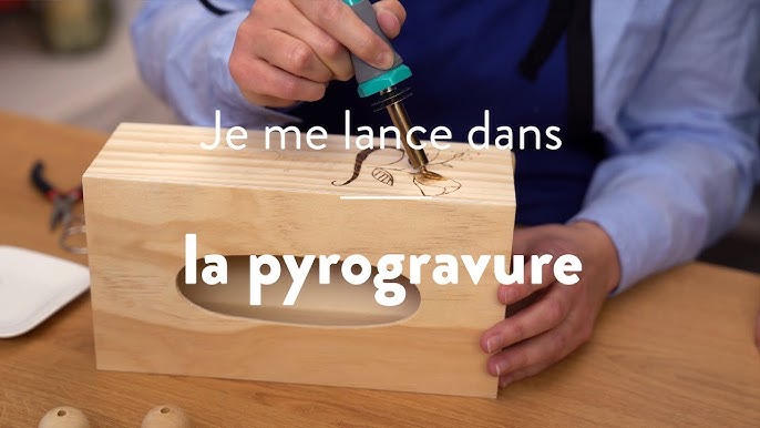 DIY pour dessiner sur le bois avec la Pyrogravure. #pyrogravure #bois #DIY