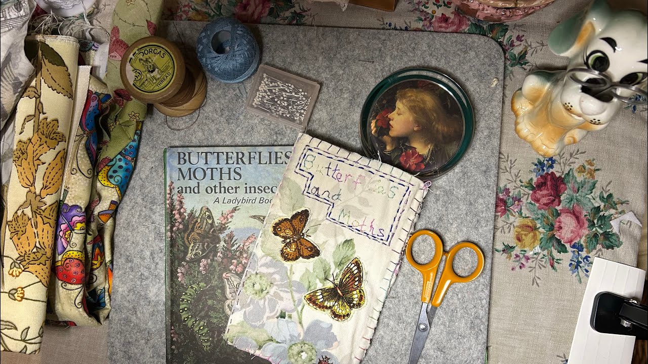 RJOS Vol 9 - book 2 - Ladybird Books - Butterflies and Moths - slowstitching 