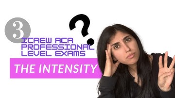 How intense is sitting THREE ICAEW ACA Professional Level exams at a time?