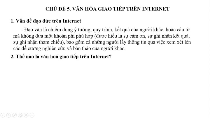 Thế nào là văn hóa giao tiếp trên internet