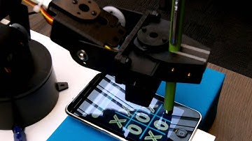 IBM Rational Rhapsody plays Tic-Tac-Toe using a LynxMotion AL5A Robotic Arm and an iPod