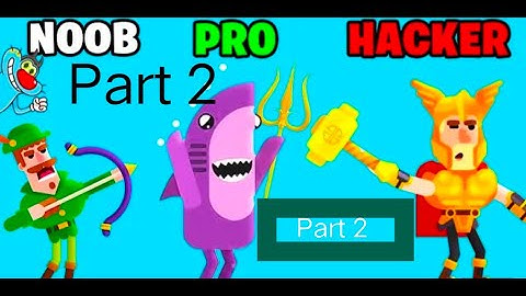 Oggy and Jack | NOOB vs PRO vs HACKER | Part 2 | In Bowmaster | Indian Best Gamer