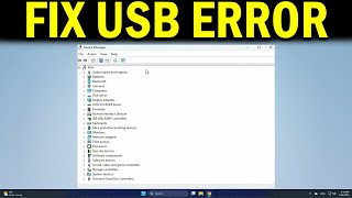 How To Fix USB Device Descriptor Request Failed
