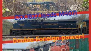 EPIC Activity @ Brunswick yard! Ft: CSX 1827, Foreign power, & More!