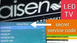 How to open aisen LED TV Service mode code screenshot 2