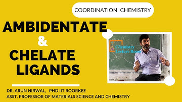 Ambidentate & chelate ligands / coordination chemistry/ IIT JEE/NEET/BSc/MSC/IIT JAM/GATE/NET JRF