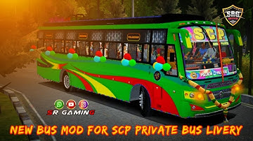 🎀💫New SCP Private Bus Mod For Livery Bussid/#privatebusmod #busgame #bussidmod