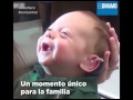 #DínamoTV | Este bebé escucha a sus padres por primera vez