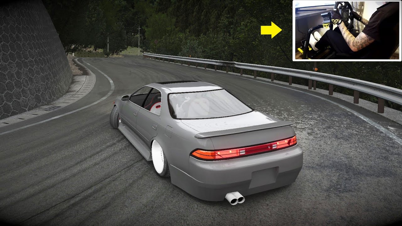 TOYOTA JZX90 Touge DRIFT ! [Assetto Corsa PC] Steering Wheel Drive