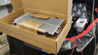 Removal and replacement of the air conditioner radiator. Mazda 3 BM