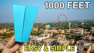 How to make a Paper Airplane that flies Far 1000 Feet - paper airplane easy screenshot 5