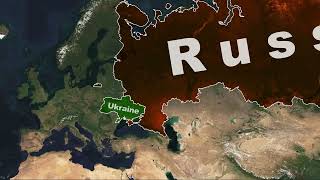 Russia, Ukraine, Georgia Free Geolayer Map Animation
