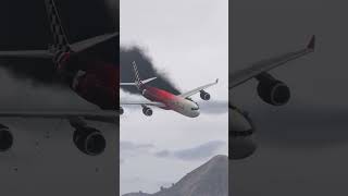 Airbus &#39;a340&#39; makes &#39;Thrilling Under Bridge&#39; Landing at Aircraft Carrier | GTA 5 #shorts