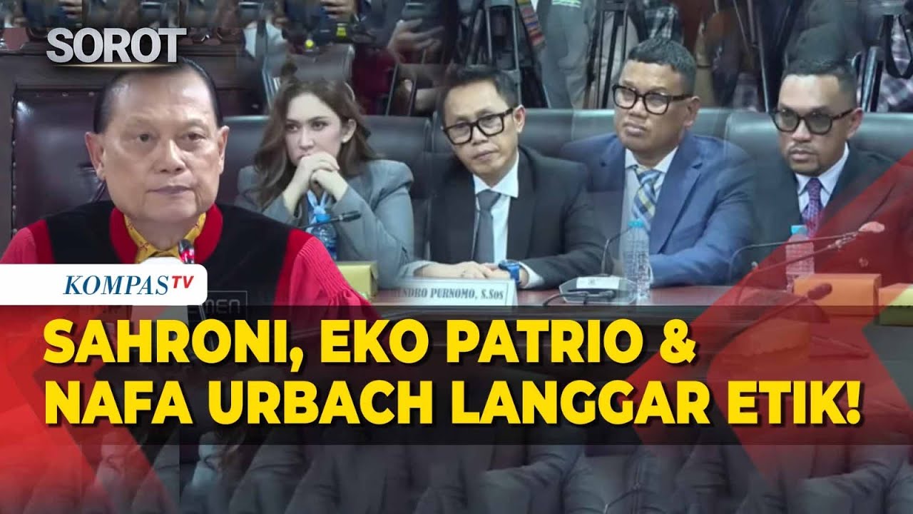 TOK! Sidang MKD DPR: Sahroni, Eko Patrio & Nafa Urbach Langgar Kode Etik, Tidak Dipecat!