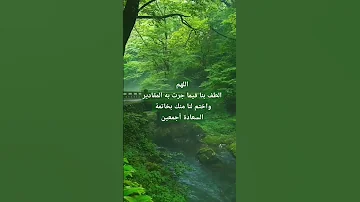اللهم الطف بنا فيما جرت به المقادير واختم لنا منك بخاتمة السعادة أجمعين دعاء شورت Shorts 