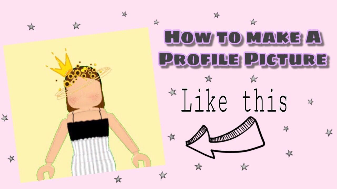 how to make a roblox profile picture