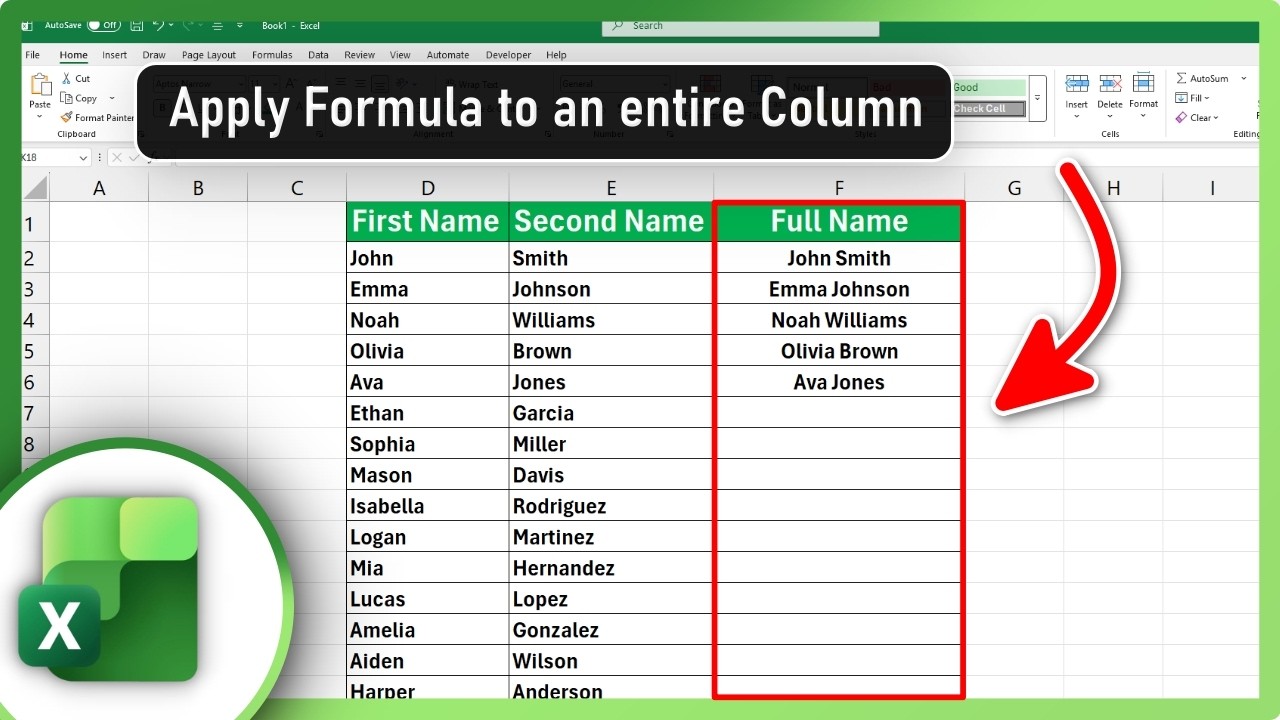 Applying Excel Formulas How to Apply a Formula to an Entire Column in Excel - YouTube