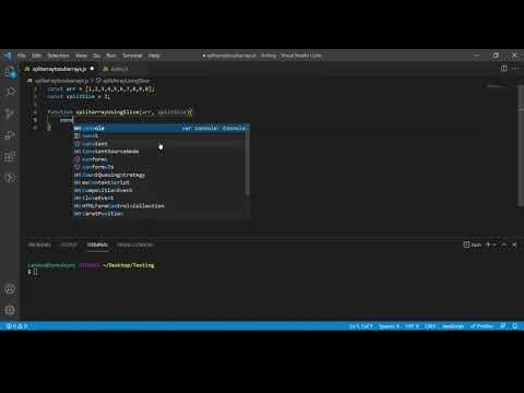 split an array into multiple sub arrays using slice array function ...
