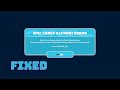 How to Fix Fall Guys Error Code 200_001 | Epic games account error