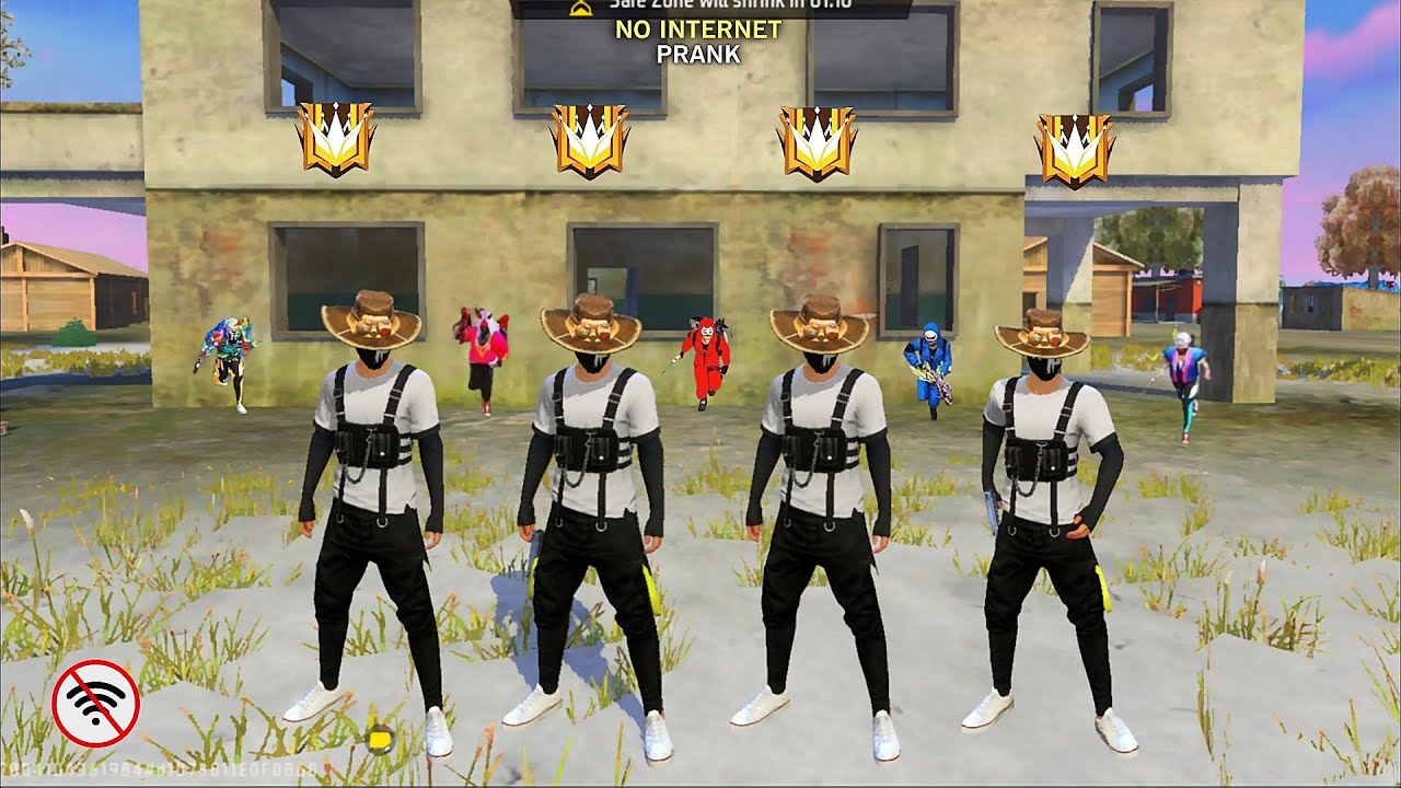 No Internet Prank 🤣| FREE FIRE FUNNY GAMEPLAY | ZENO FF