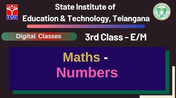 T-SAT || SIET - 3rd Class (E/M) || Maths – Numbers