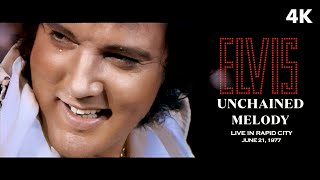 Unchained Melody | Elvis Presley (Live Music Video) 4K Remastered | Elvis In Concert Rapid City 1977