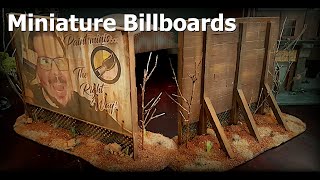 Miniature Billboards for your Wargaming Terrain and Tabletop Games- 40k - Gaslands - Bolt Action
