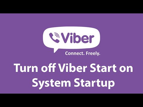 How to Turn Off Viber Start on System Startup | Viber PC  | Viber Tutorial
