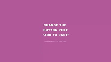 How to change the Add to cart button text depending of the product type in WooCommerce
