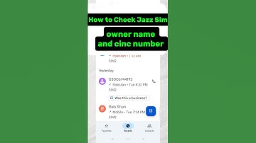 how to check jazz sim owner name and cnic number #problemfix #techvideo #howto #jazz #tipsandtricks