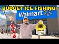 BUDGET Walmart ICE FISHING Challenge!!! Catch Clean Cook on the ICE