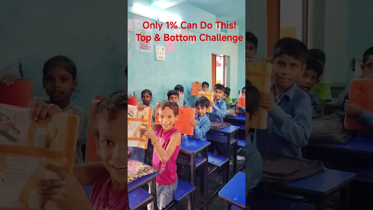 Only 1 Can Do This Top Bottom ChallengeChallenge FunGame ClassroomActivity BrainTeaser Shorts