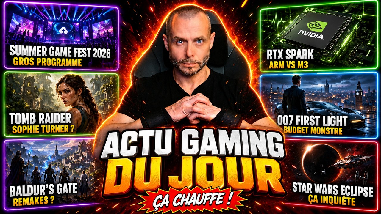 🔥ACTU GAMING DU JOUR (2 Juin): NVIDIA CHANGE LE PC ! STAR WARS ECLIPSE NE VA PAS BIEN. BALDUR REMAKE