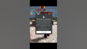 Roblox VC suspended... 🤨😤