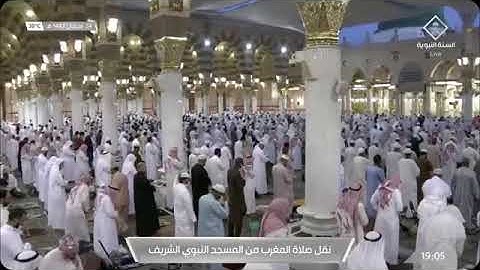 تلاوة فضيلة الشيخ د.#علي_الحذيفي من صلاة المغرب ٢٤ رمضان ١٤٤٢ هـ