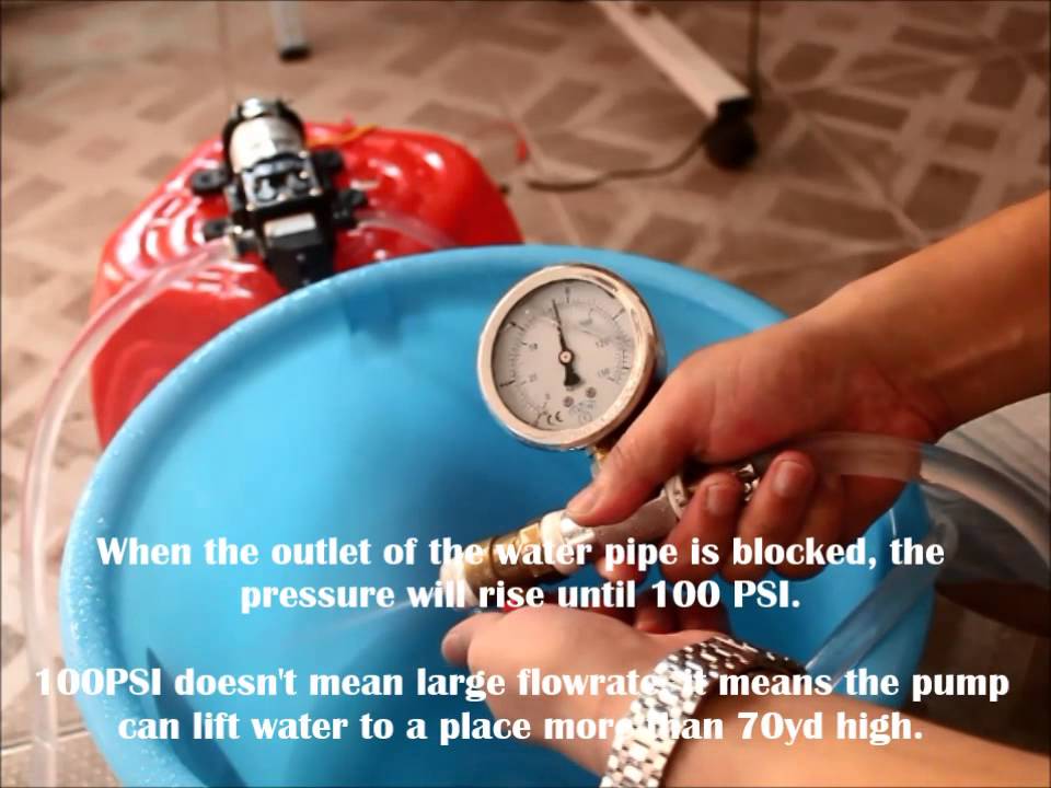 4L/min Water Pump Self Priming Pump Diaphragm Pressure Booster DC12V Orange 